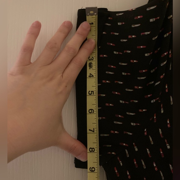 Unique Vintage Lipstick Print Button Up Peggy Swing Dress Plus Size 4X - Picture 5 of 5